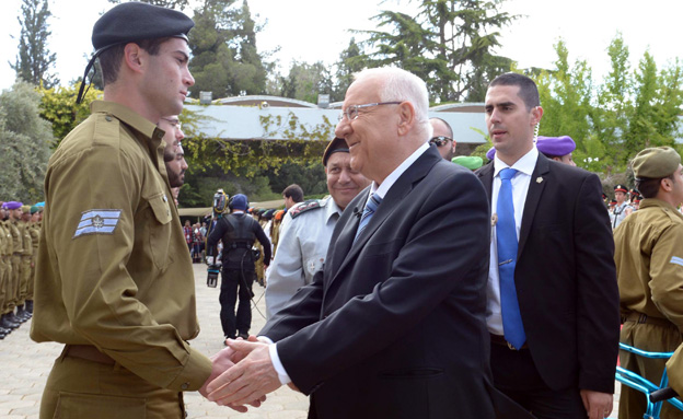 רובי ריבלין בטקס יום העצמאות (צילום: חדשות 2)