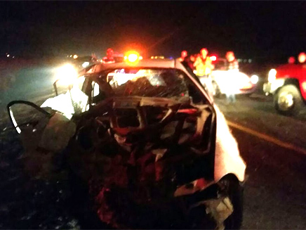 זירת התאונה בכביש 3, שלשום (צילום: יוסי צמח תיעוד מבצעי מד