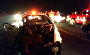 זירת התאונה בכביש 3, שלשום (צילום: יוסי צמח תיעוד מבצעי מד"א)