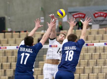נבחרת ישראל בכדורעף. ניצחון שני במוק' אליפות אירופה (איגוד הכדורעף (צילום: ספורט 5)
