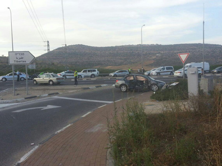 זירת התאונה. היום