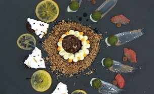 שולחן הפרדס של חן ואלון (צילום: בייק אוף ישראל, שידורי קשת)