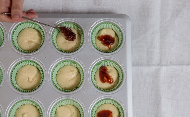 מרכיבים מתכון: מאפינס ריבה