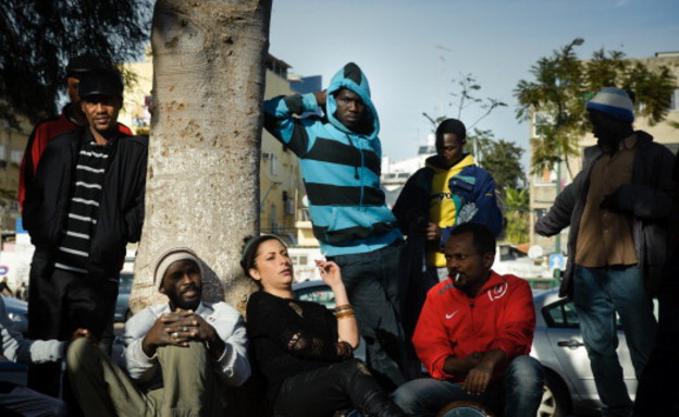 פליטים בדרום תל אביב (צילום: Edward Kaprov, GettyImages IL)