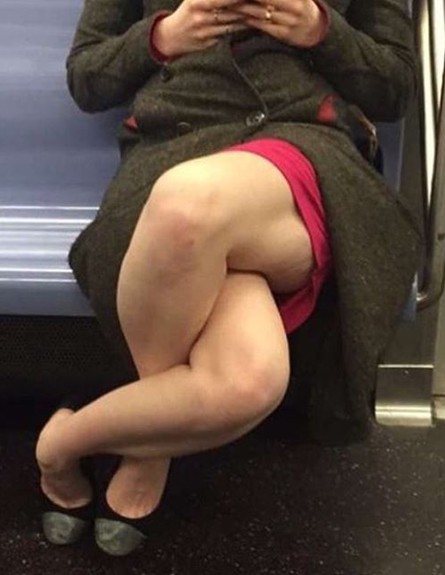 גמישה ברכבת (צילום: imgur) גמישה ברכבת (צילום: imgur)