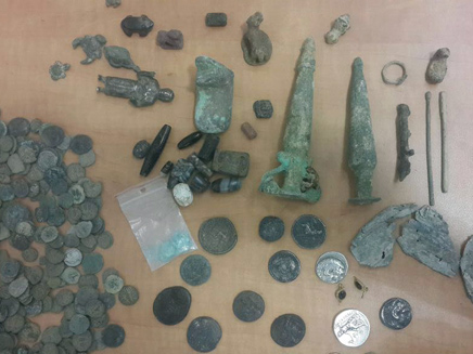 העתיקות שנתפסו