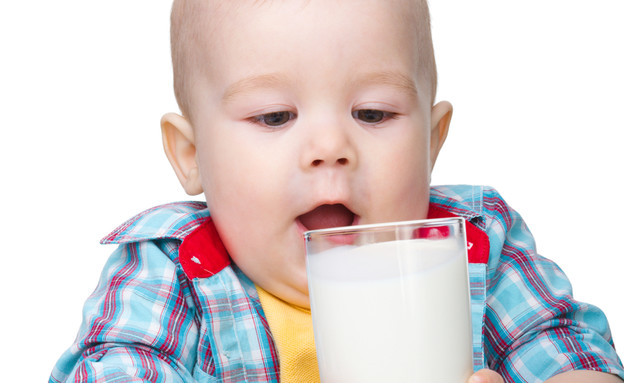 ילד שותה חלב (צילום: Serhiy Kobyakov, Shutterstock)