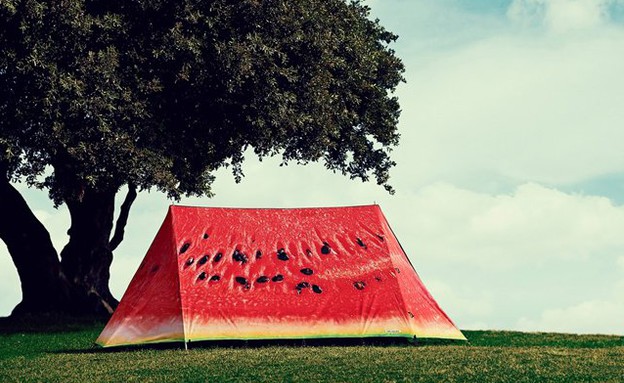 אבטיחים אקססוריז, אוהל אבטיח (צילום: fieldcandy.com)