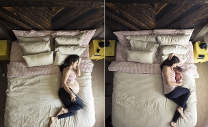 לפני ואחרי: המיטה שגנבה את ההצגה (צילום: imgur.com)