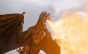 דרקון ב'משחקי הכס' עונה 6 פרק 9 (צילום: helen sloan, מקור: באדיבות yes)