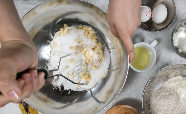 עוגת בננה ושוקולד 