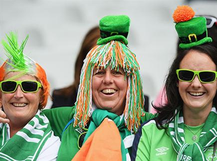 האוהדים הכי מצחיקים ביורו. הקהל של אירלנד (getty) (צילום: ספורט 5)