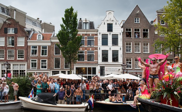 מצעד הגאווה באמסטרדם, 2014 (צילום: Jasper Juinen, GettyImages IL)