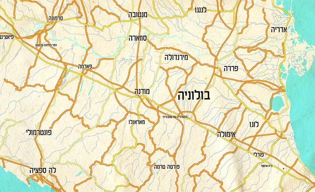 בולוניה - מפה