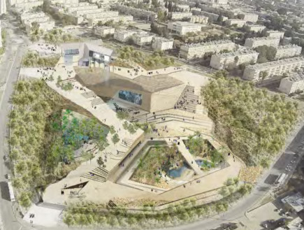 הדמיה של פרויקט המחצבה המתוכנן לקום בשכונה ד' בבאר שבע