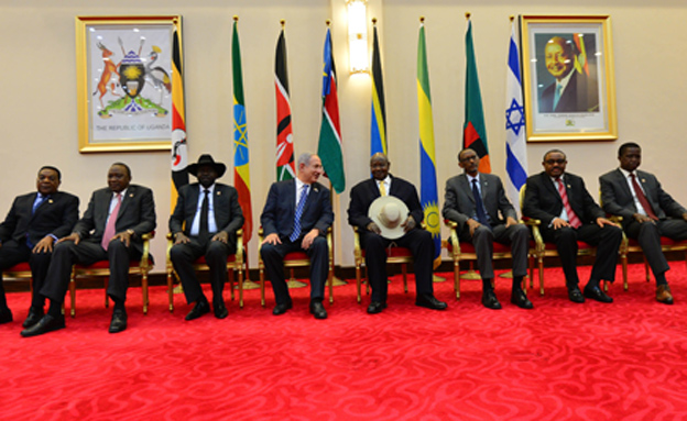 פגישת נתניהו ומנהיגים באפריקה (צילום: קובי גדעון / לע"מ)