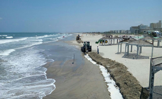 כתם הנפט במפרץ חיפה (צילום: המשרד להגנת הסביבה)