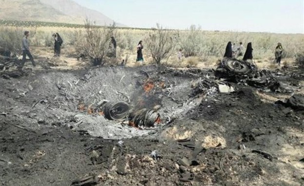 מטוסים מתרסקים באיראן (צילום: presstv.ir)