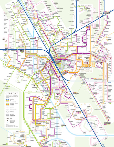 מפת אוטרכט (צילום: transitmap.net)