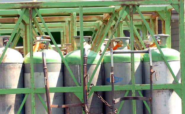 בלוני גז (צילום: מוטי קמחי, TheMarker)