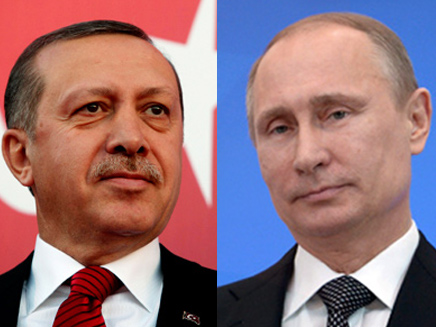 הנשיאים - פוטין וארדואן (צילום: רויטרס)