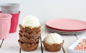 עוגיות קעריות גלידה (צילום: ענבל לביא, אוכל טוב)