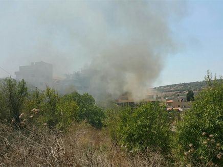 מטוס קל התרסק בכפר זלפה (צילום: מד