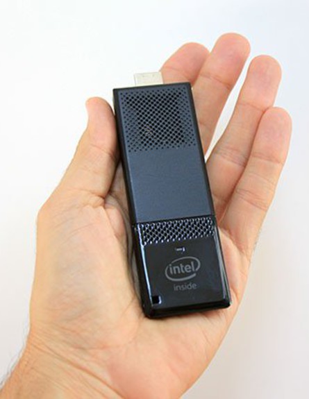 Intel Compute Stick, מחשב זעיר בצורת דיסק-און-קי (צילום: Geektime)