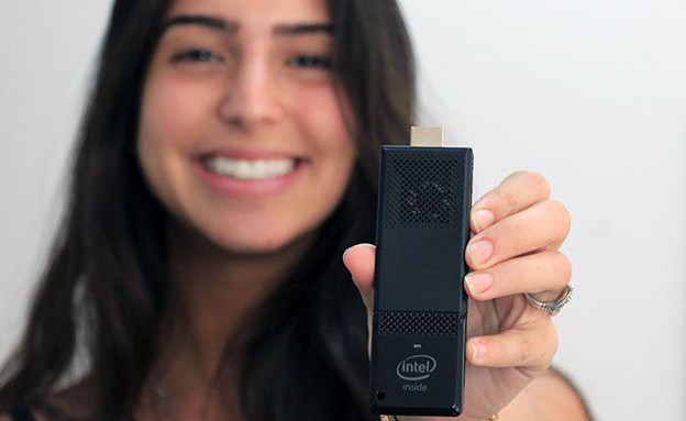 Intel Compute Stick, מחשב זעיר בצורת דיסק-און-קי (צילום: Geektime)