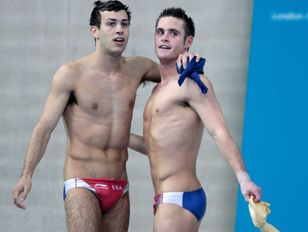 שני שחיינים במשחקים האולימפיים (צילום: Adam Pretty, GettyImages IL)