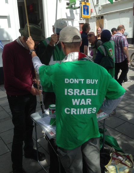 מה צריך לעשות כשנתקלים בהפגנה נגד ישראל? (צילום: באדיבות עידו דניאל)