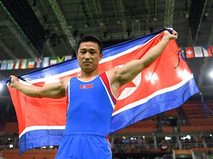סה-גוואנג רי. מדליית זהב לצפון קוריאה (getty)