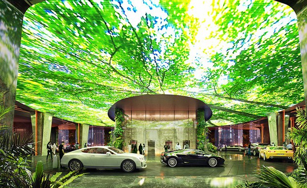 מלון בדובאי (צילום: הדמיות plompmozes.com)