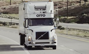 משאית אוטונומית של Otto ו-Volvo (צילום:  יחסי ציבור )