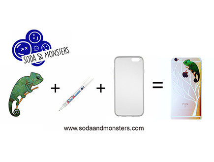מתנות21, כיסוי לטלפון הנייד של Soda and Monsters (צילום: Soda and Monsters)
