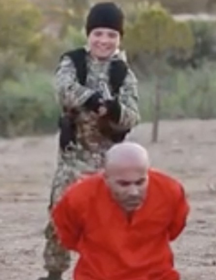 סאלי גונס (צילום: מתוך סרטון התעמולה של דאע"ש)
