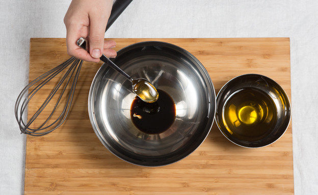 סלט ירוק מושלם - דבש לרוטב ויניגרט