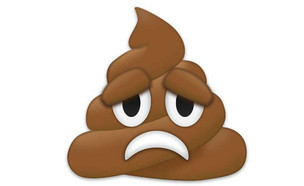 אימוג'י קקי עצוב (עיצוב: EmojiXpress)