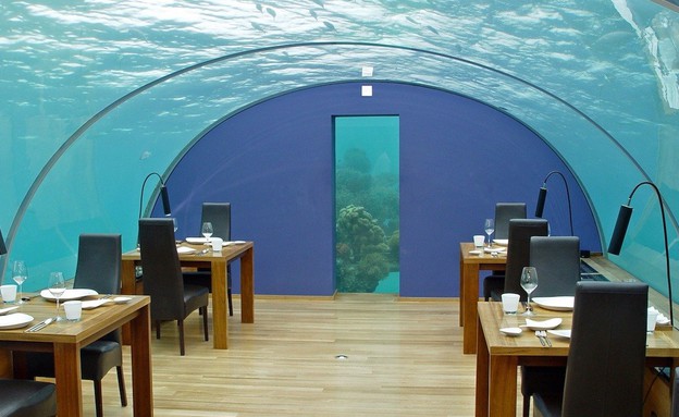 מסעדה מתחת למים (צילום: nobilge_wikimediacommons, רויטרס)