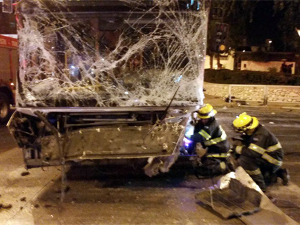 זירת התאונה בב