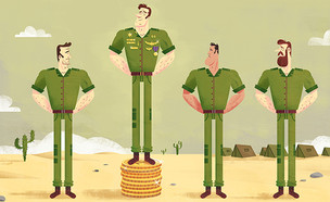 חיילים (איור: פייר קליינהאוז)