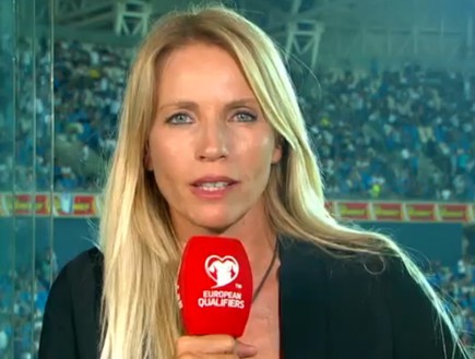 שרון פרי, מגישת ספורט בערוץ הראשון (צילום: ערוץ 1)