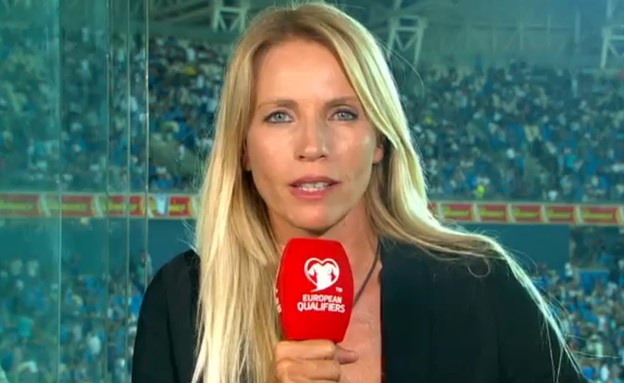 שרון פרי, מגישת ספורט בערוץ הראשון (צילום: ערוץ 1)