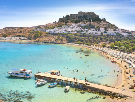 מפרץ לינדוס, רודוס יוון (צילום: John_Walker, Shutterstock)