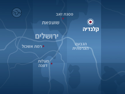 האזור בו אירע הפיגוע (צילום: מפה)