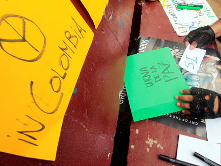 קןלומביה הצבעה הסכם שלום שנפל בקלפי (צילום: רויטרס)