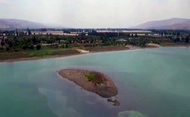 האי בכנרת (צילום: חדשות 2)