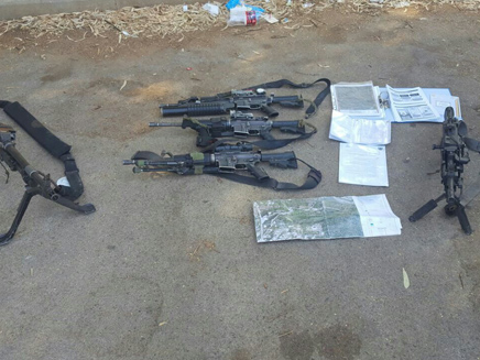כלי נשק שנלקחו מבסיס צבאי בבדיקת פתע