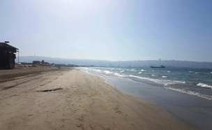 חוף הים של קריית חיים, היום (צילום: ניר לוינסקי, המשרד להגנת הסביבה)