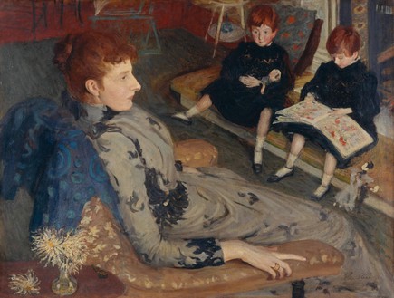 Mrs Cyprian Williams And Her Two Little Girls (איור: Philip Wilson Steer)